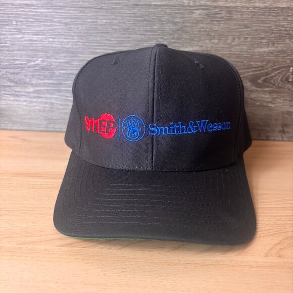 Smith and Wesson Hat Cap Snapback Black Outdoors - Picture 1 of 9